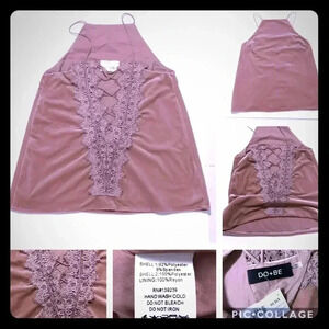 Velvet lace‎ back tank Sz S